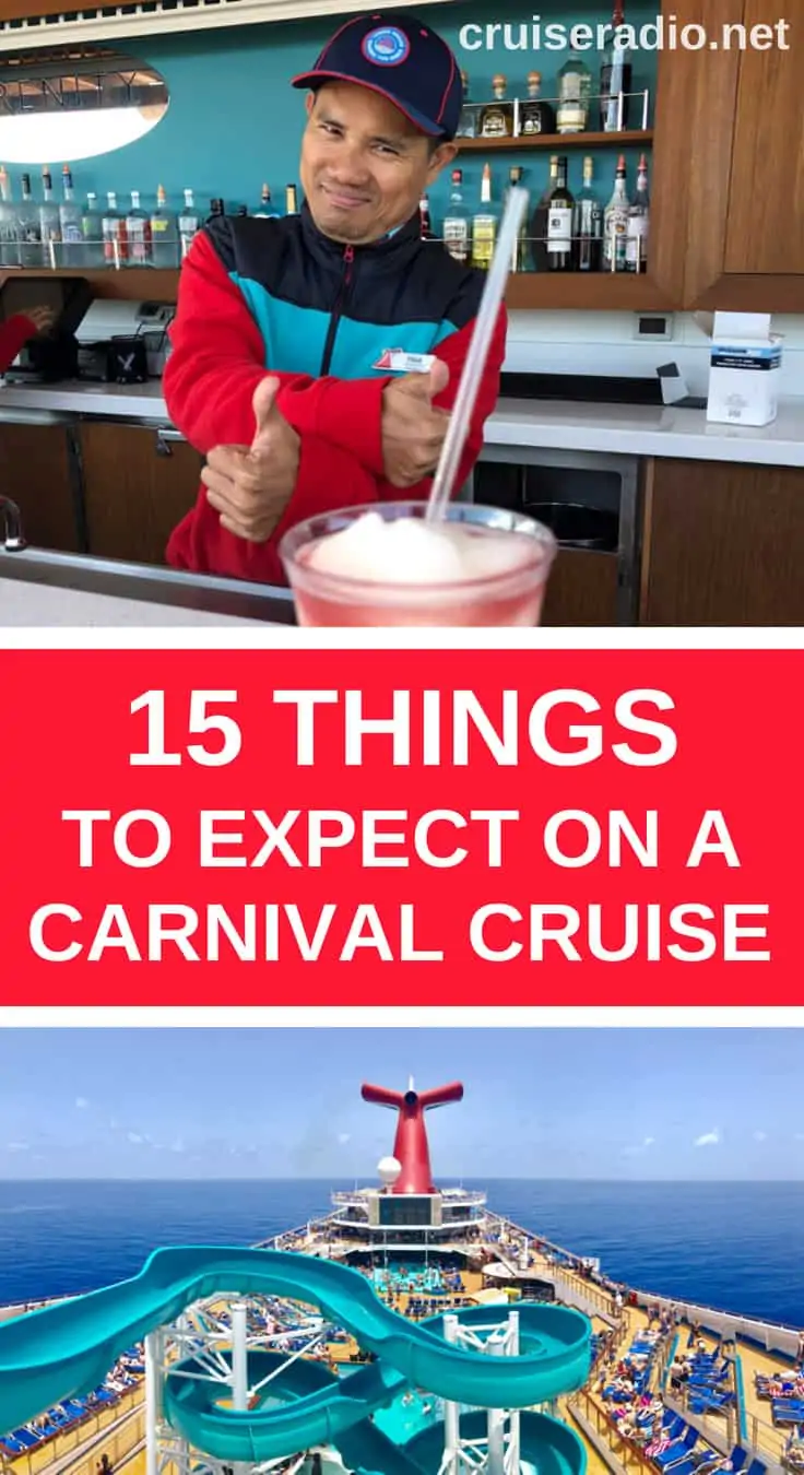 things to expect on a carnival cruise