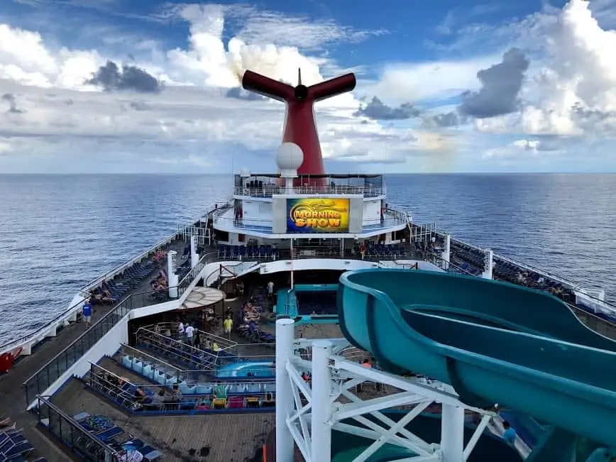 Carnival Valor view of the sea