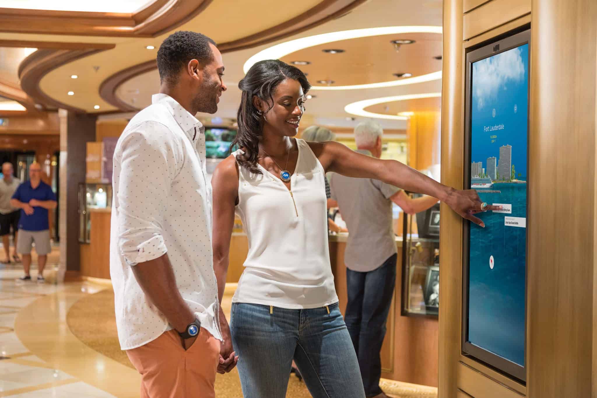 OCEAN Enabled Touch Screen Portals Couple Regal Princess