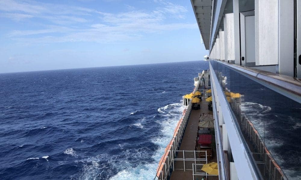 cruise ship at sea