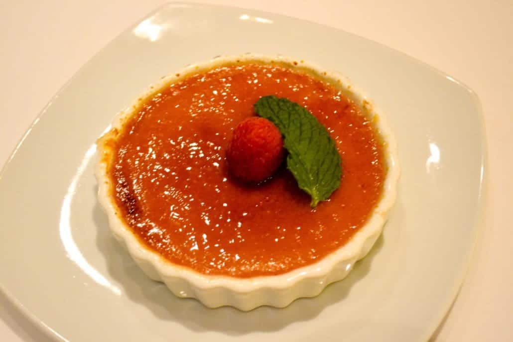 raspberry creme brûlée