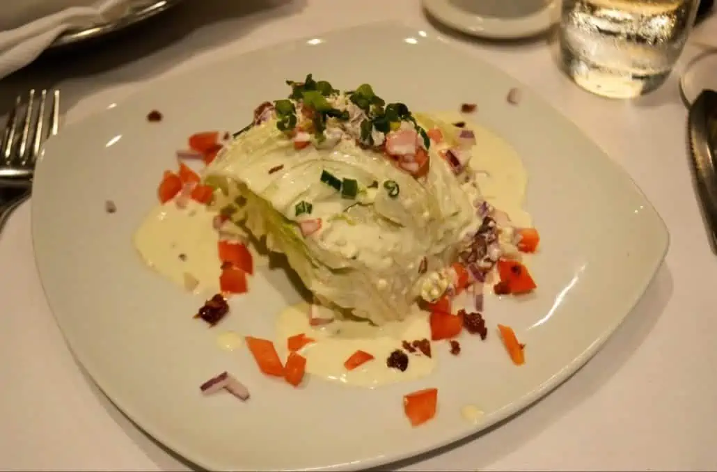 Wedge salads Cagney's