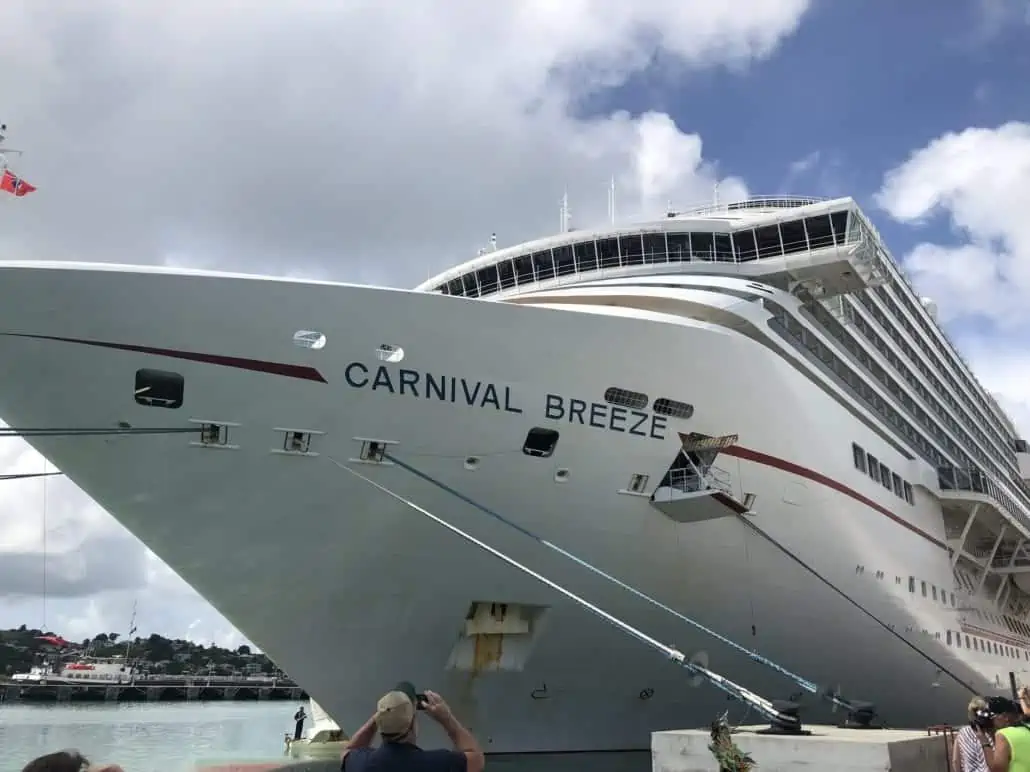 Carnival Breeze docked