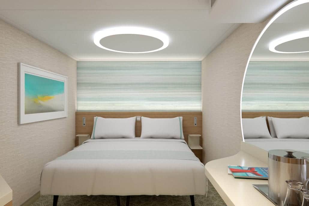 the inside of Cloud 9 Spa Interior stateroom