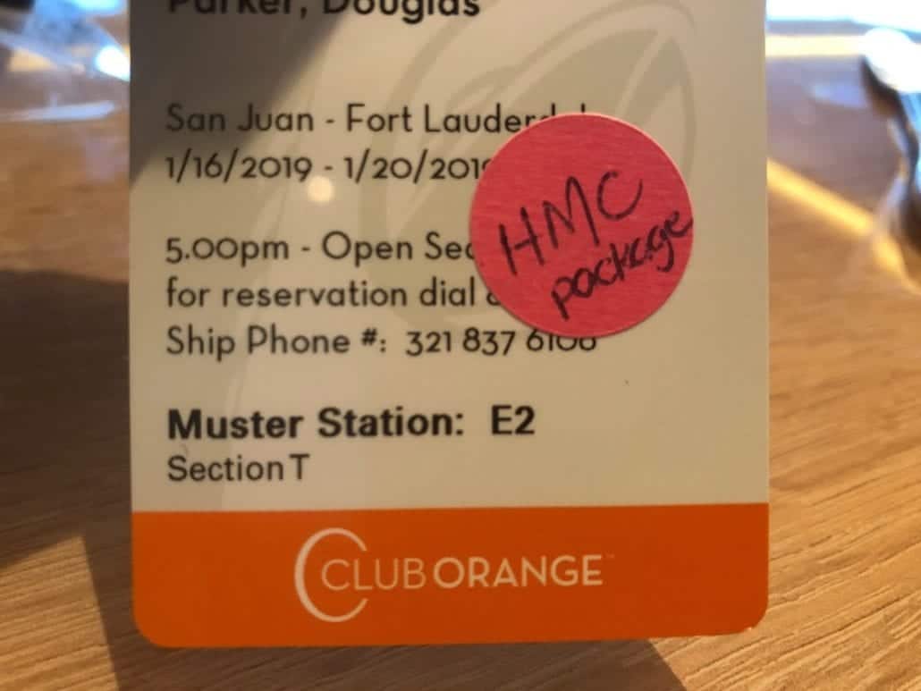 Image result for Club Orange bag Holland America Line