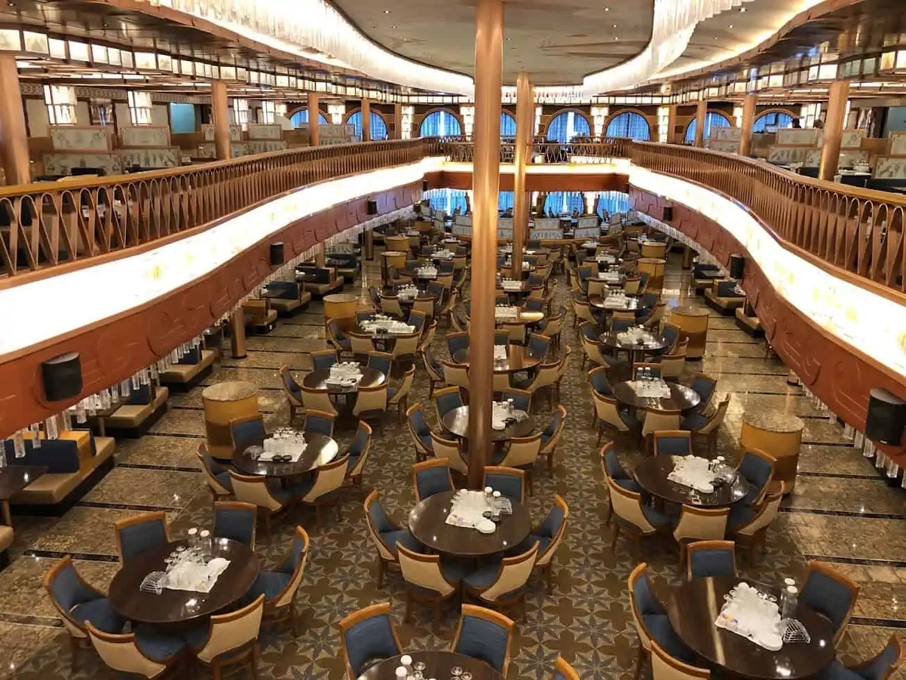 carnival spirit dining room menu