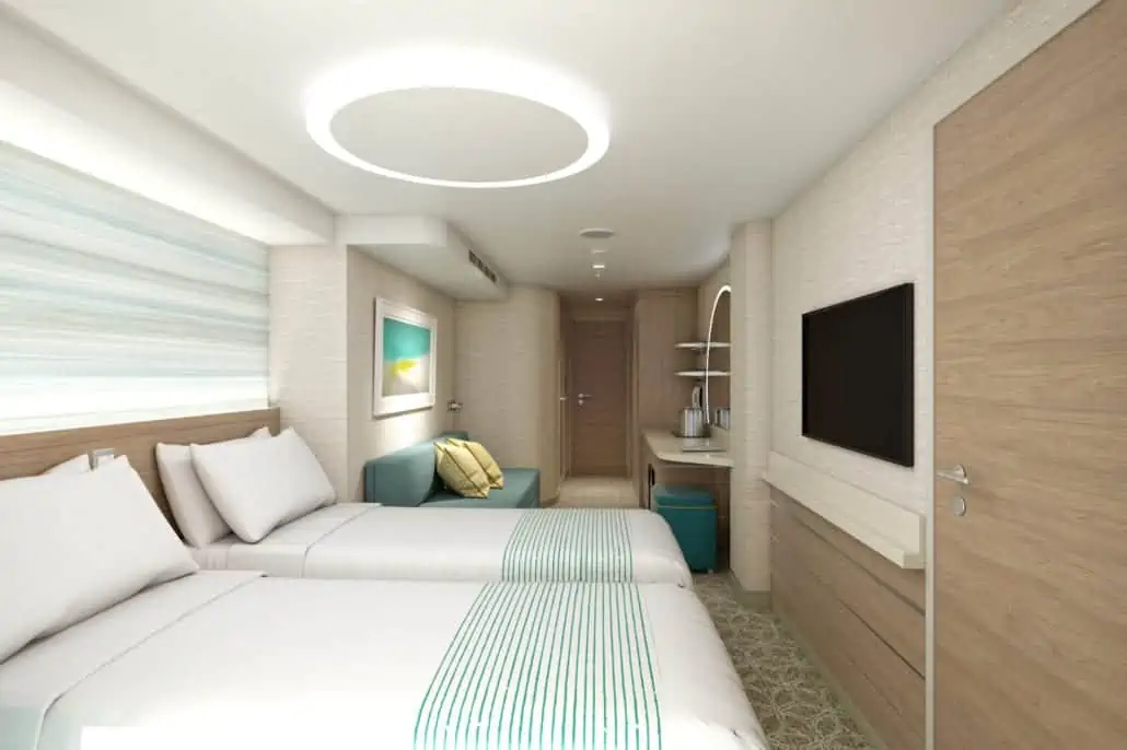 Carnival cruise line cabins. Cloud 9 spa stateroom on Carnival Mardi Gras. 