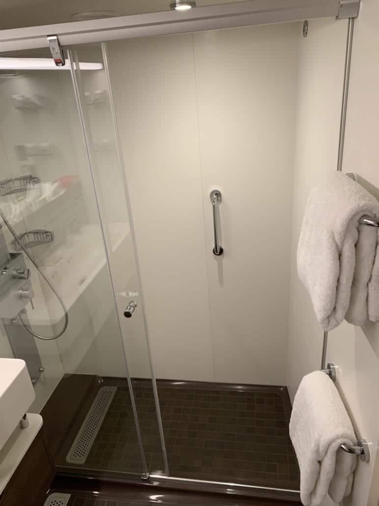 Norwegian Joy shower