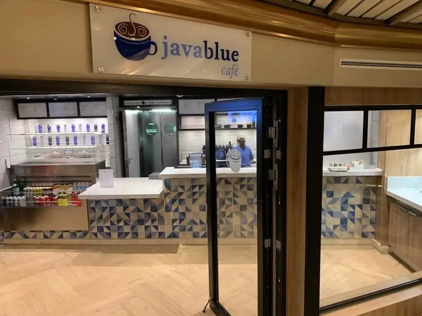 JavaBlue Cafe at Carnival Sunrise