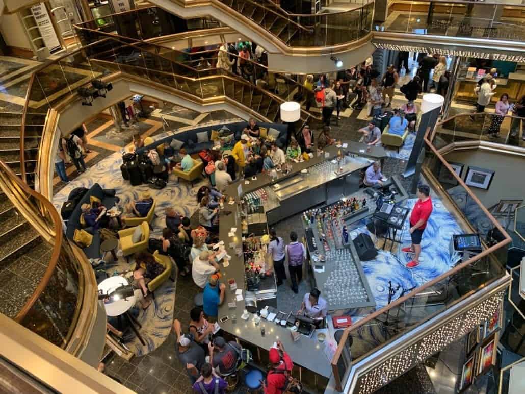 Carnival Sunrise main atrium