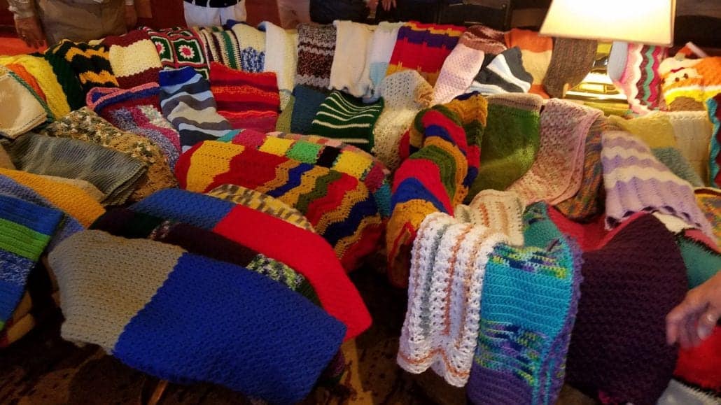 Project Linus knitted blankets