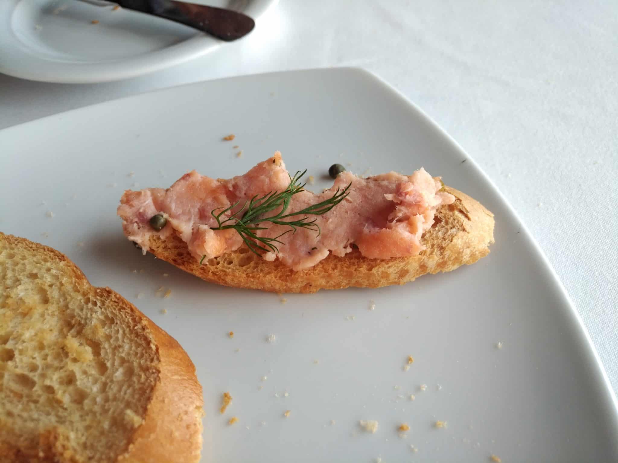 Crostini with Smoked Salmon