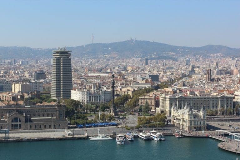 Barcelona city port