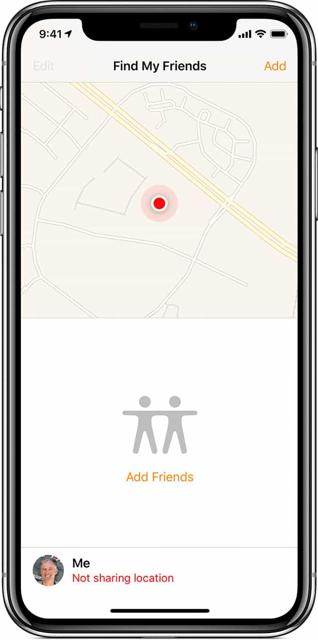 ios12 iphone x find my friends not sharing location