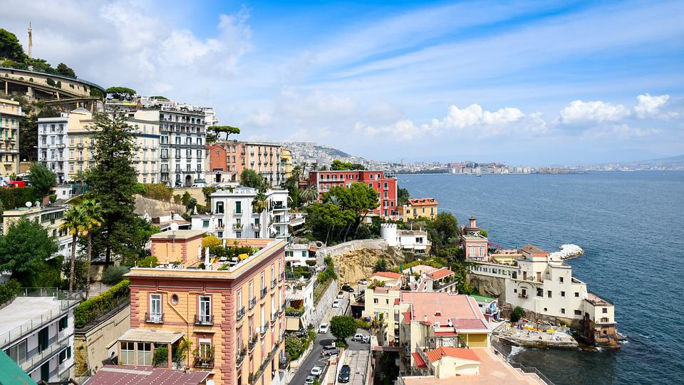 Aerial view of Naples