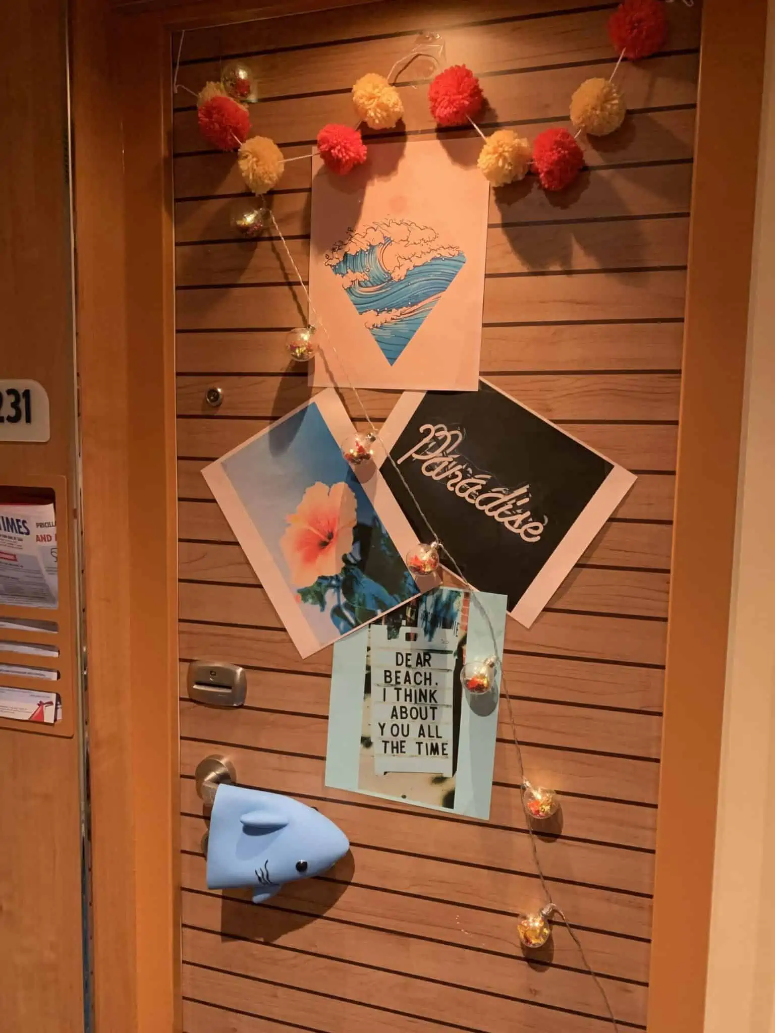 cruise line bans door decorations