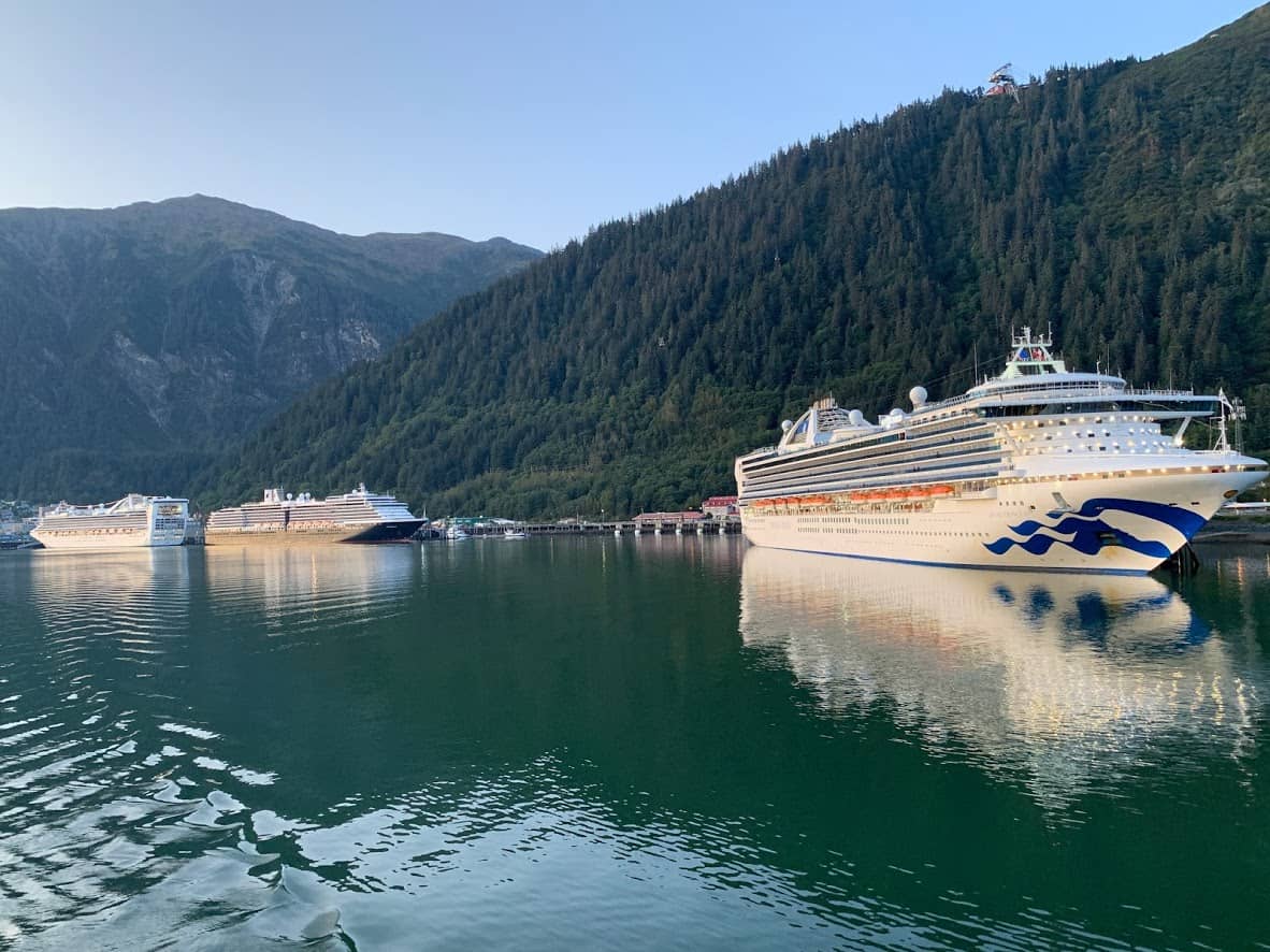 Cruise ships at Juneau Alaska