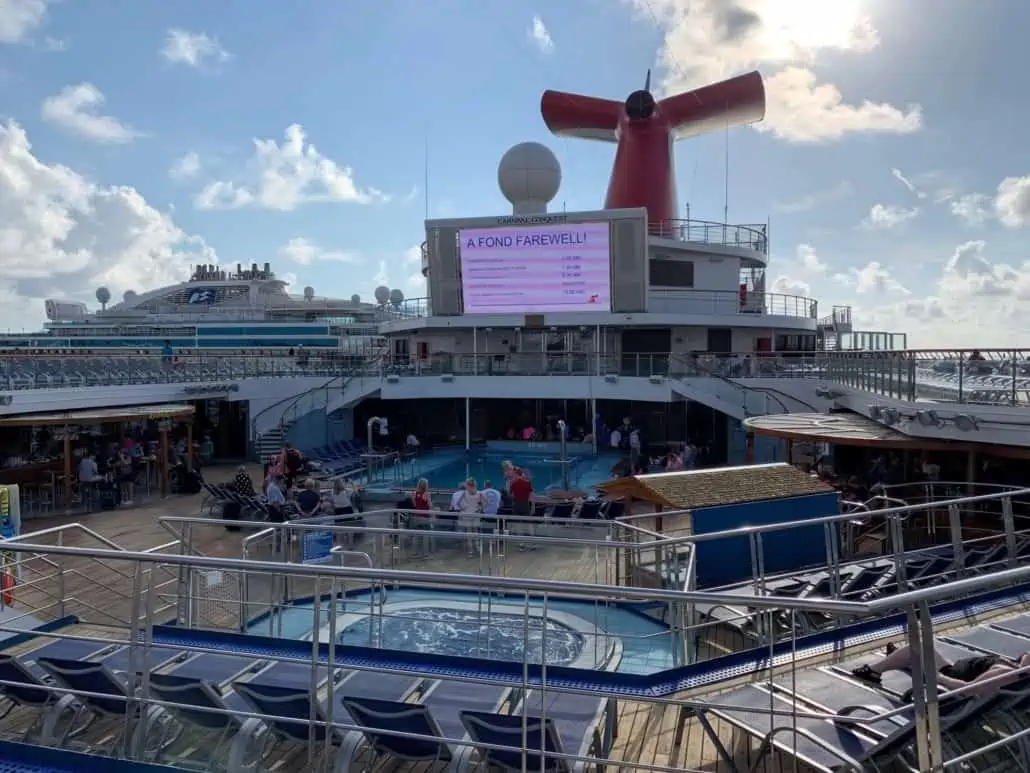 Carnival Conquest Lido Deck