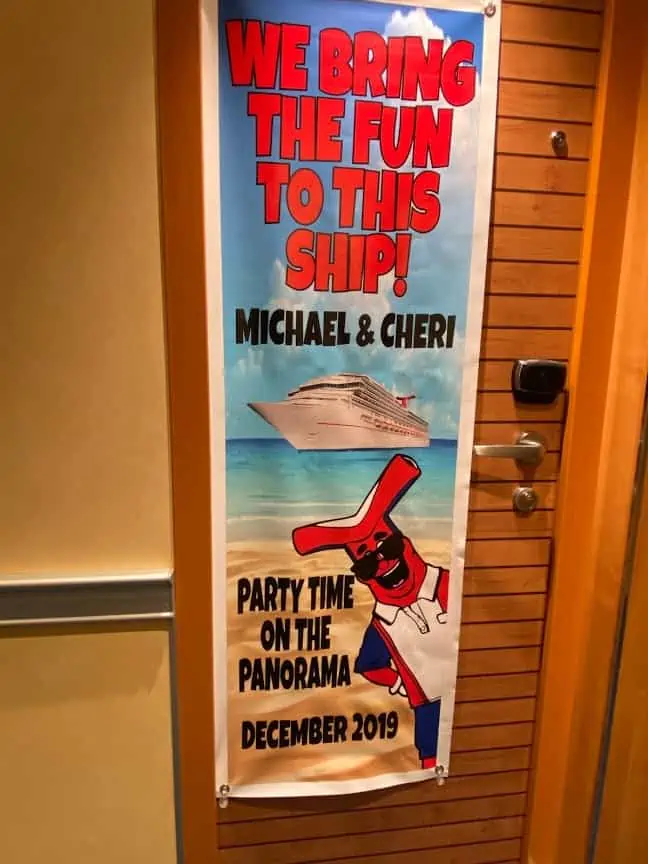 cruise cabin door banners