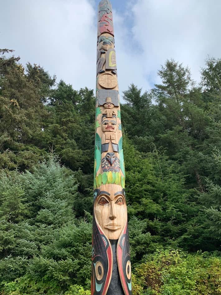 Totem pole in Sitka, Alaska