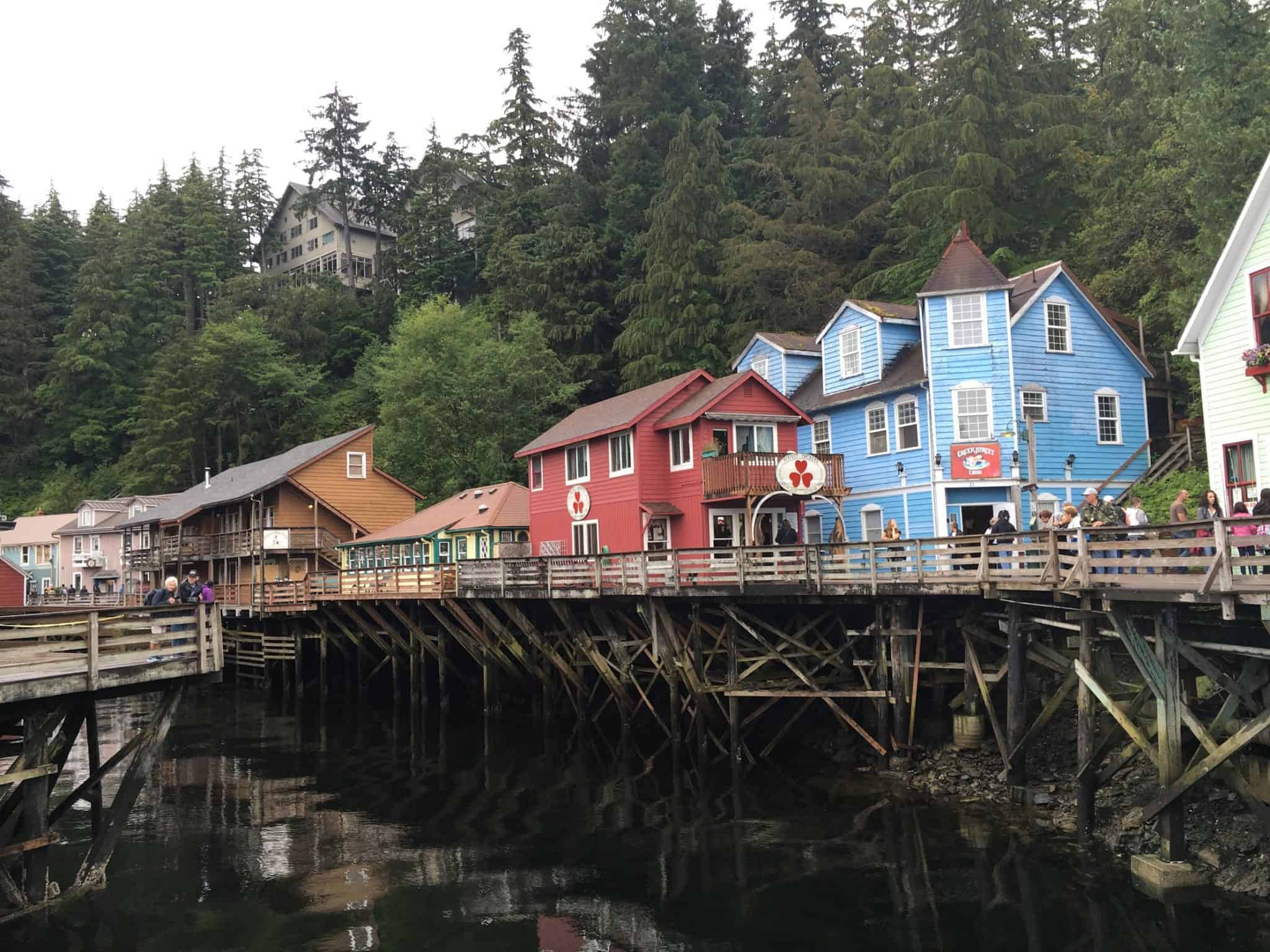 colorful houses in Ketchikan