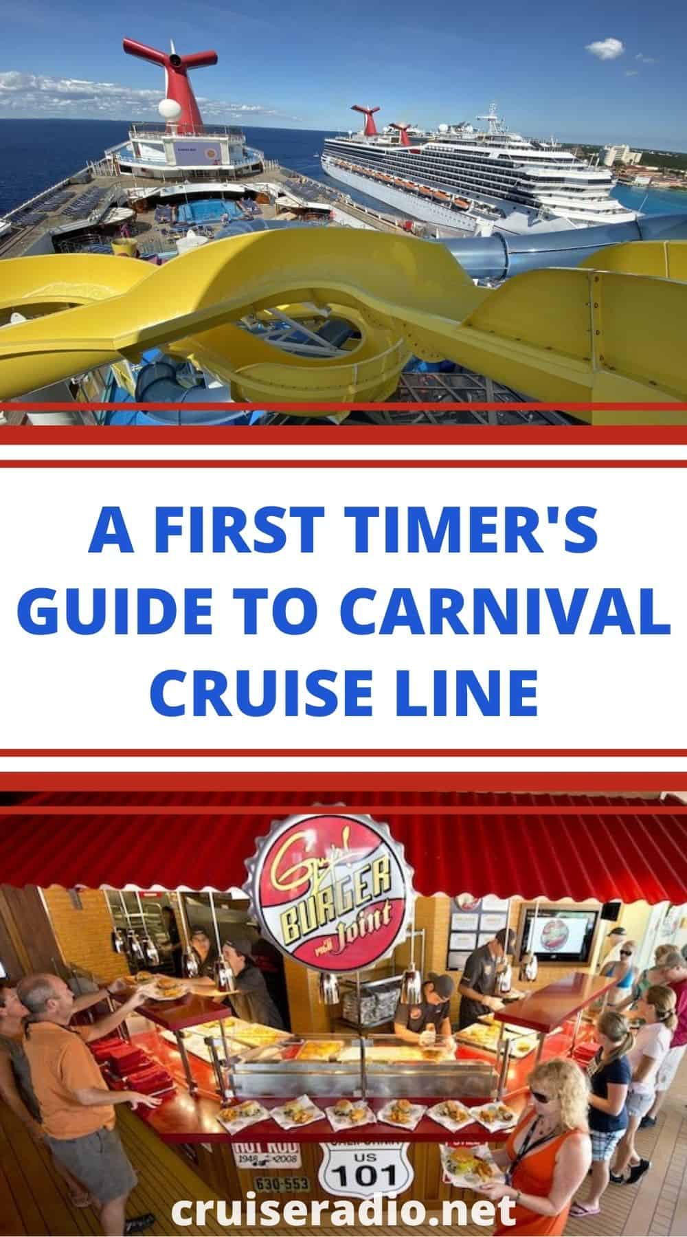 a first timer's guide to carnival cruise line