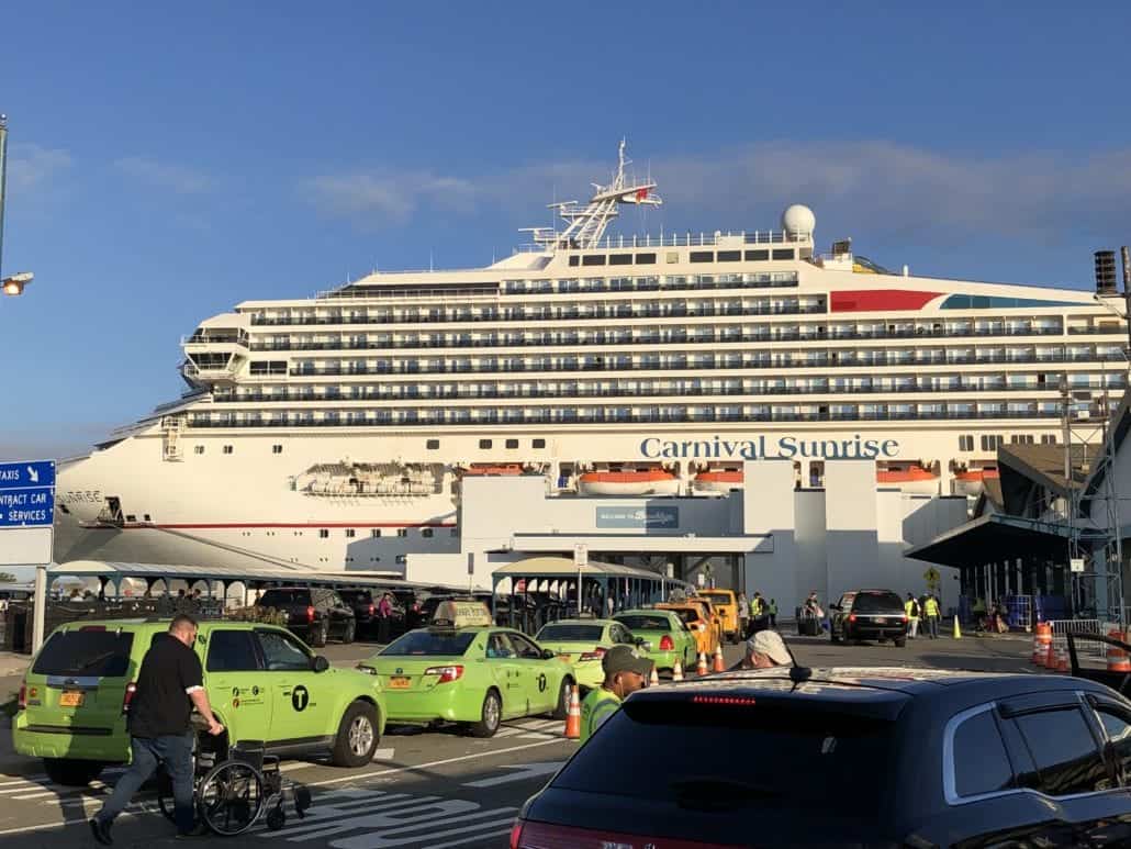 Carnival Sunrise embarkation