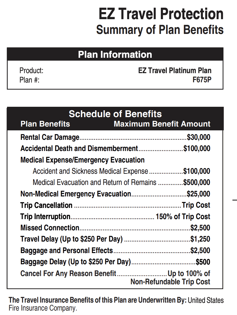 travel insurance cancellation policy