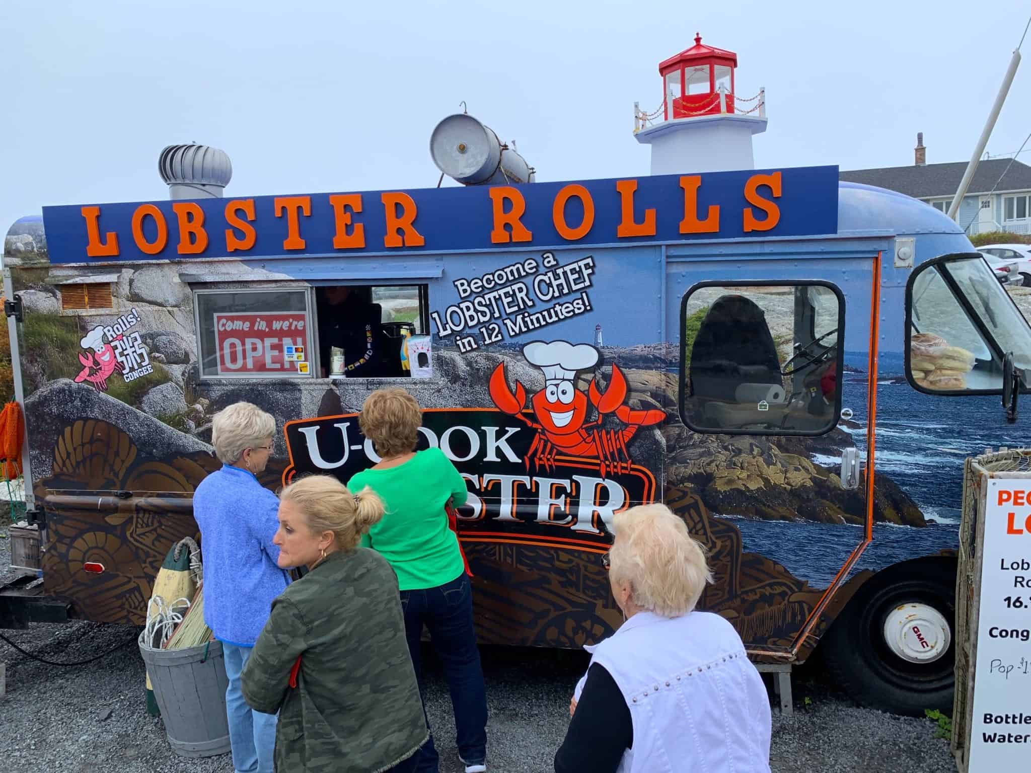 lobster food truck peggys cove