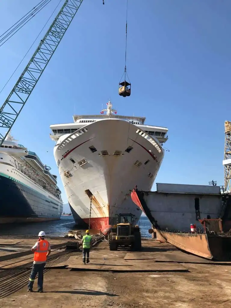 carnival fantasy awaiting demolition