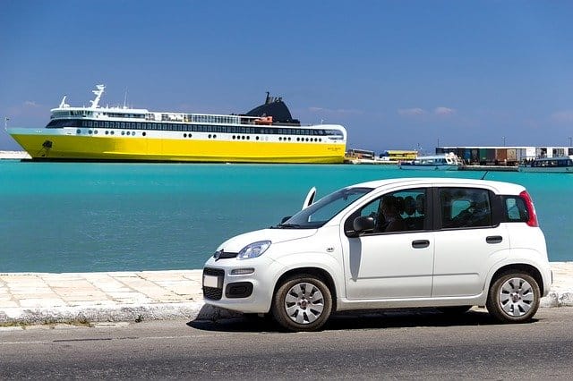 rental car coast ferry