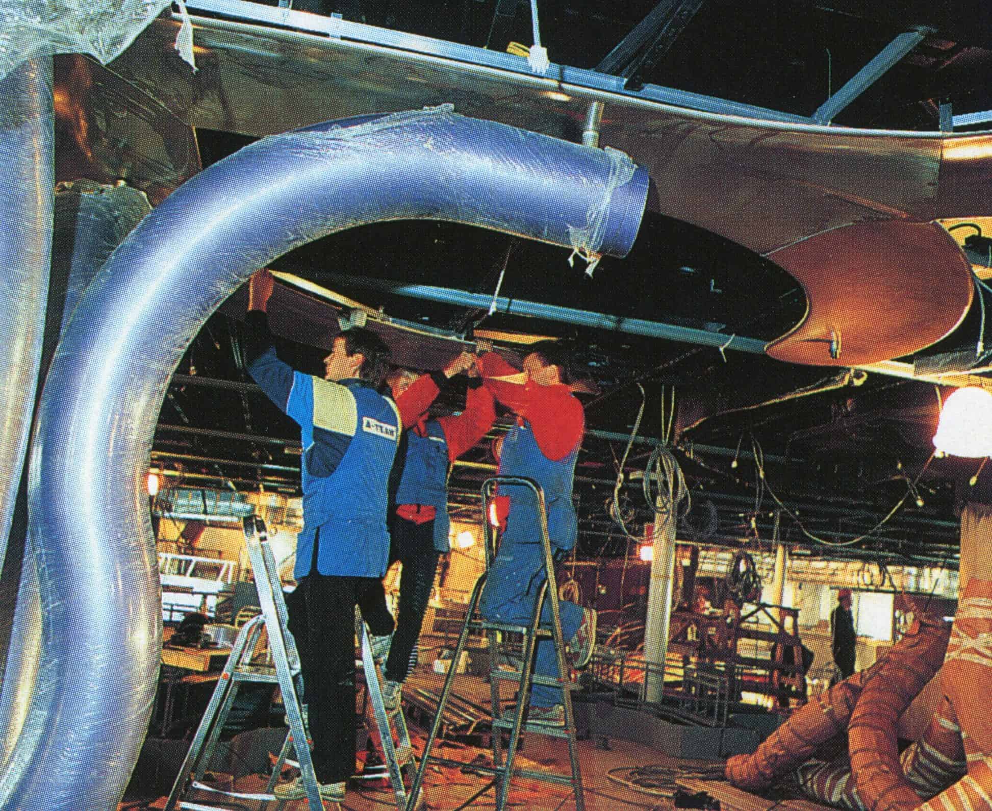 fitting out the carnival inspiration in the shipyard