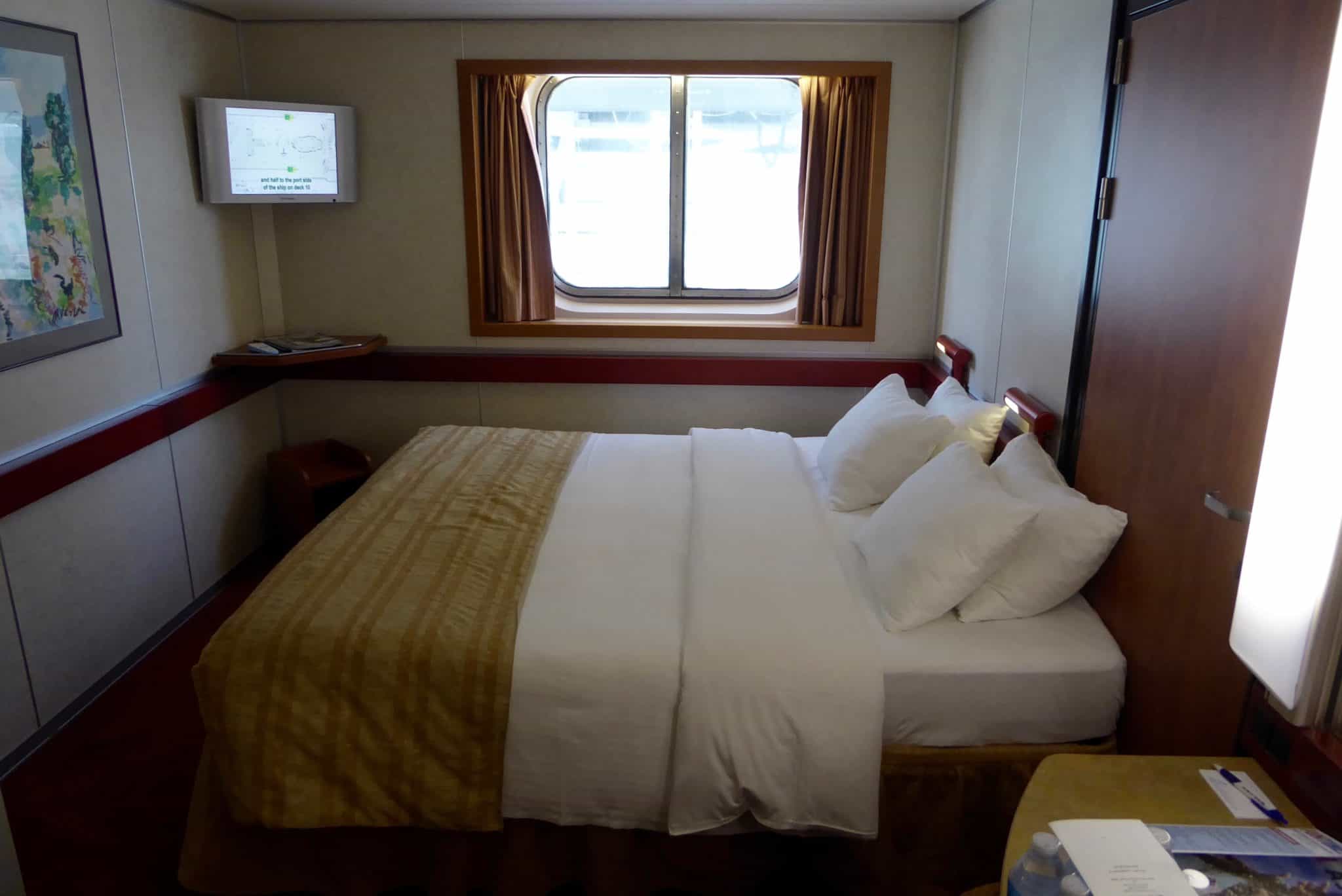 standard oceanview stateroom on carnival inspiration cruise ship