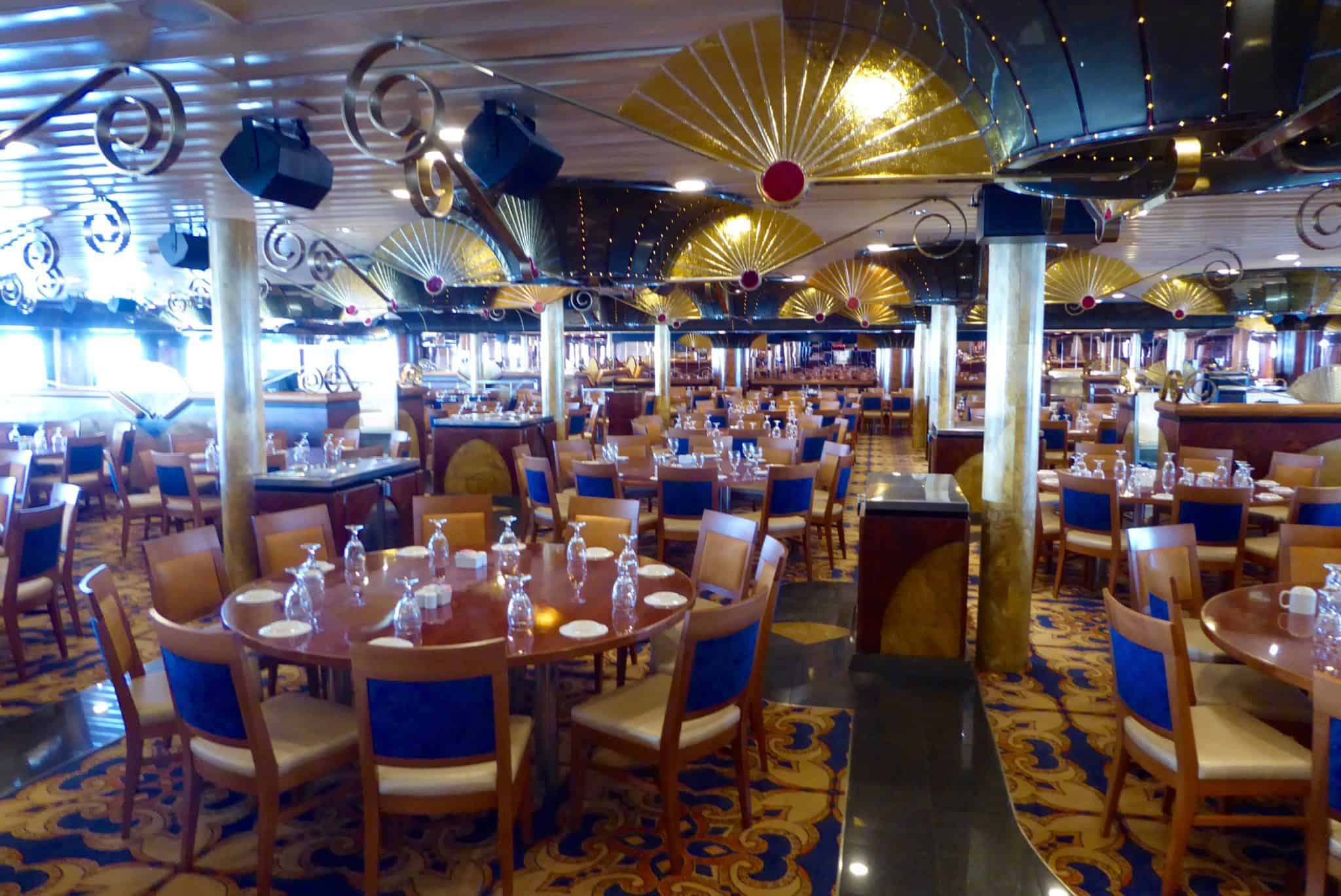 carnivale dining room aboard the carnival inspiration cruise ship