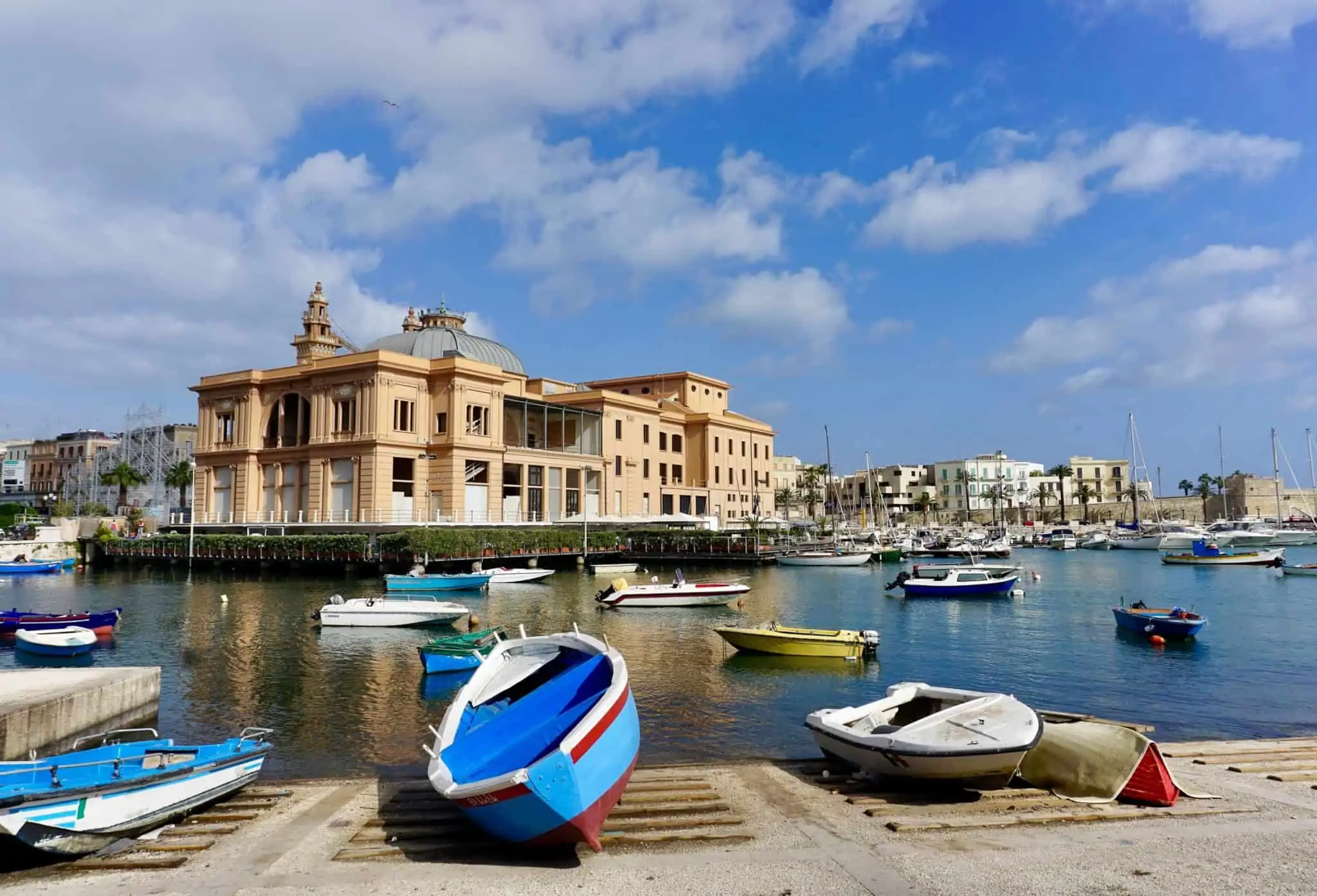 bari italy harbor old city