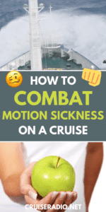 how to combat motion sickness on a cruise pinterest image