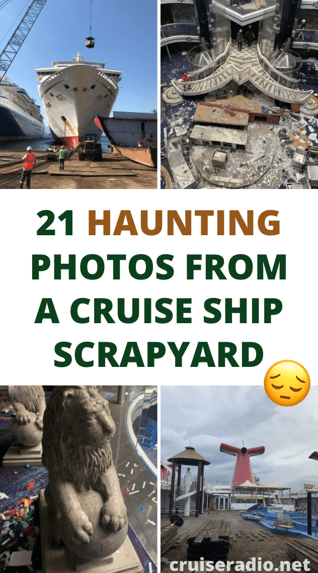 haunting photos from a cruise ship scrapyard - carnival fantasy