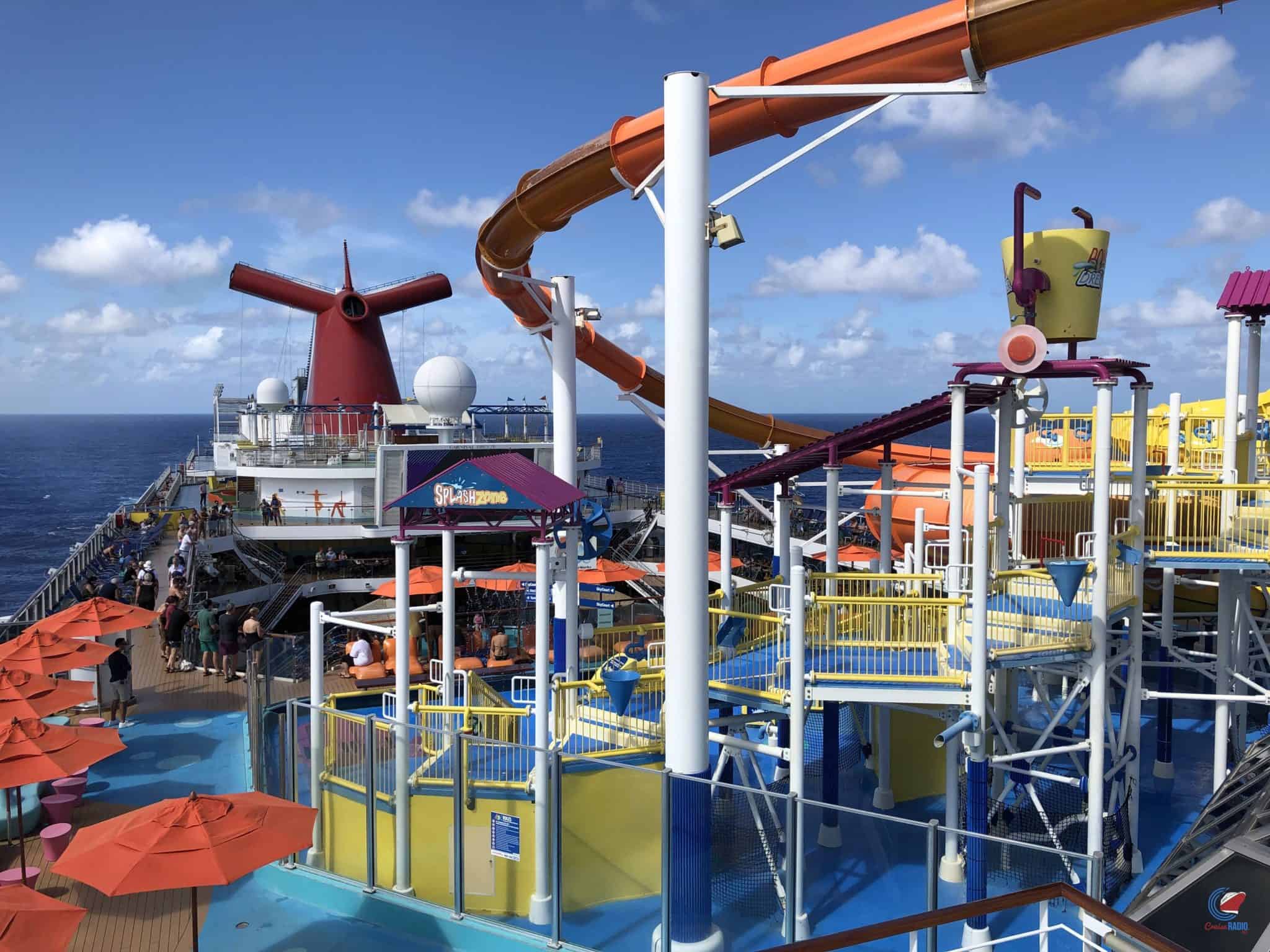 carnival breeze cruise ship water park