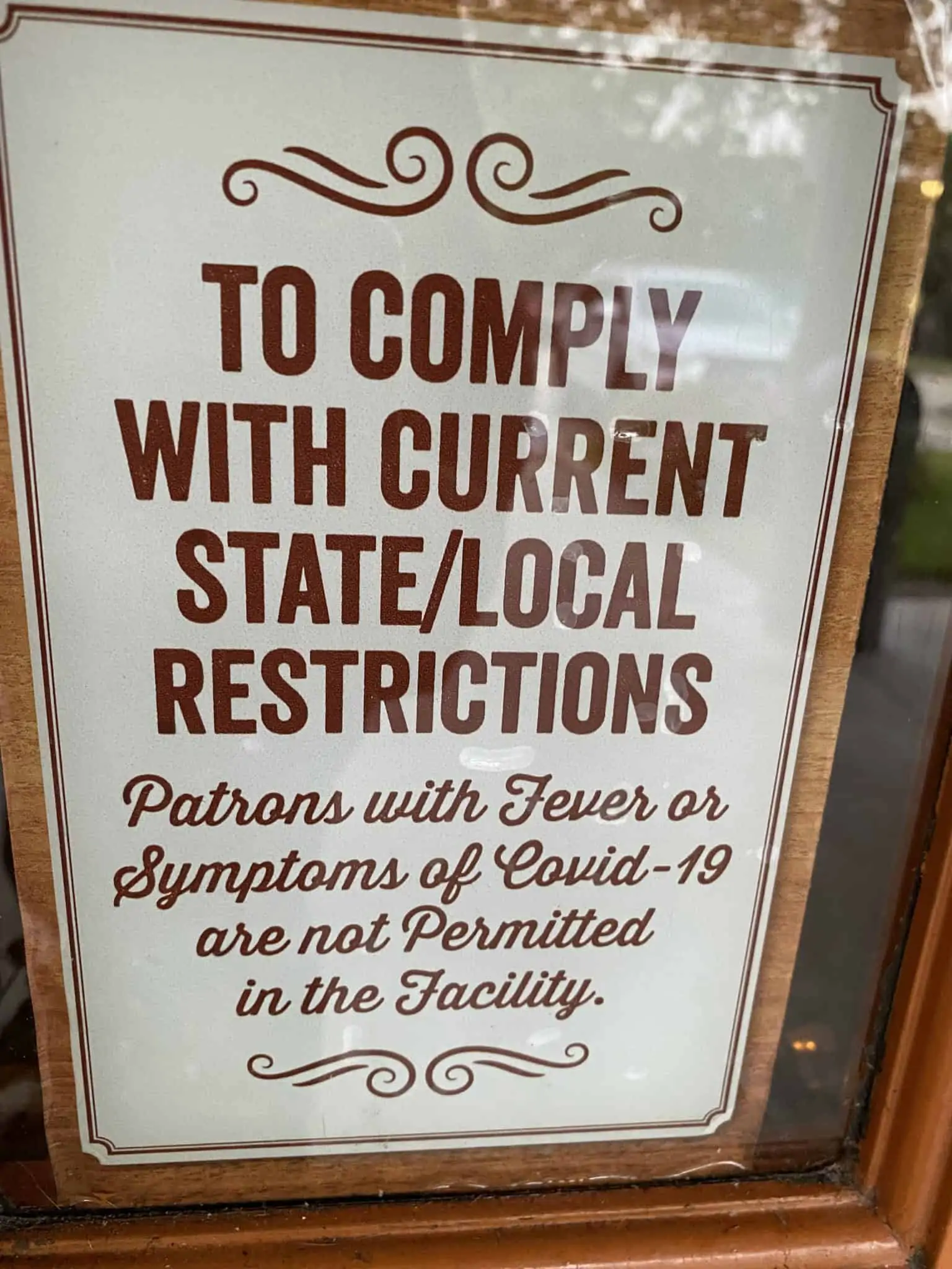 cracker barrel dining during a pandemic
