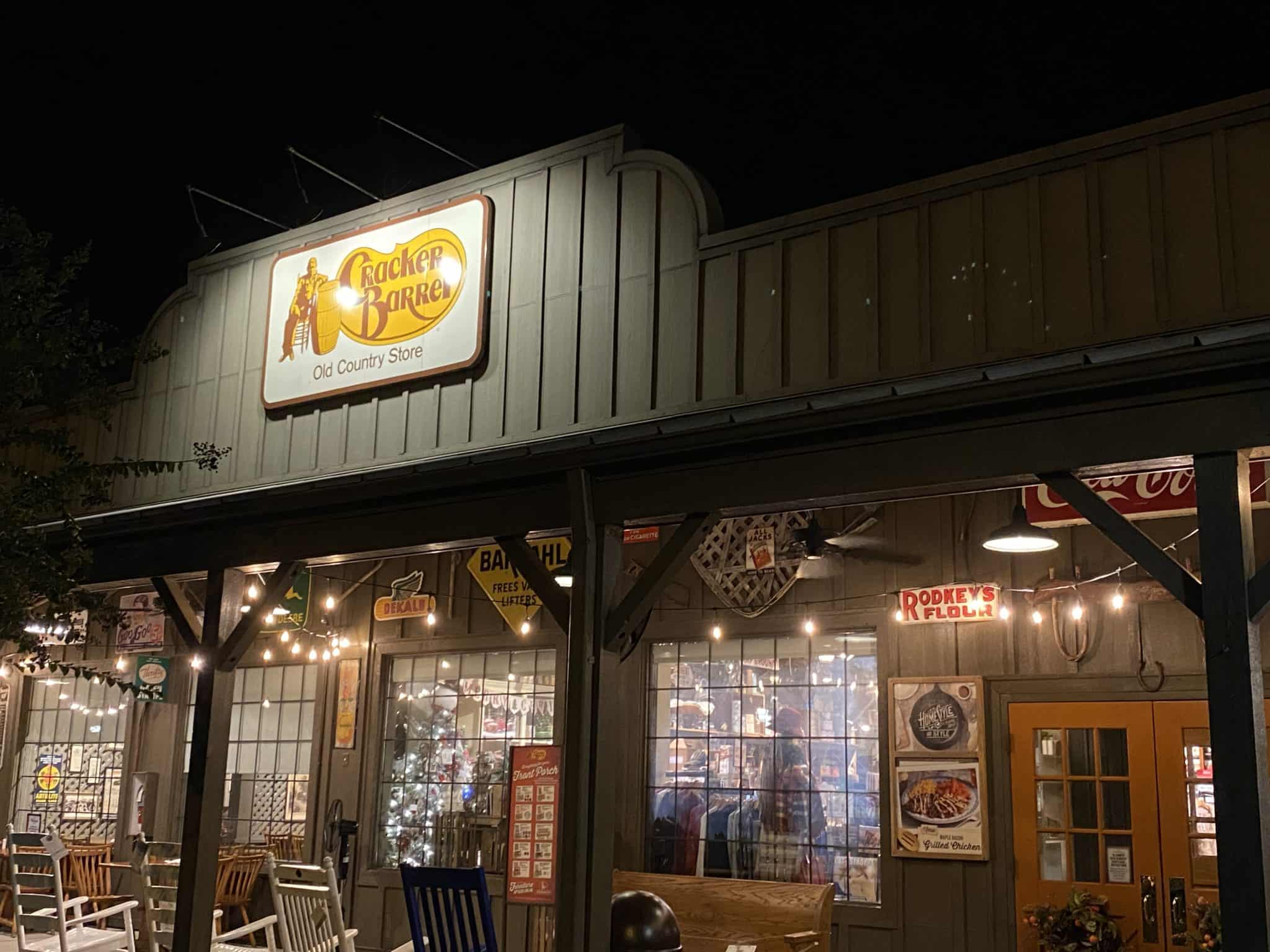 Cracker barrel outdoor seating sale