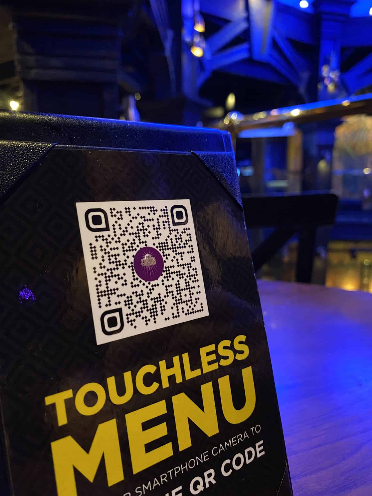 qr code menu disney springs restaurant