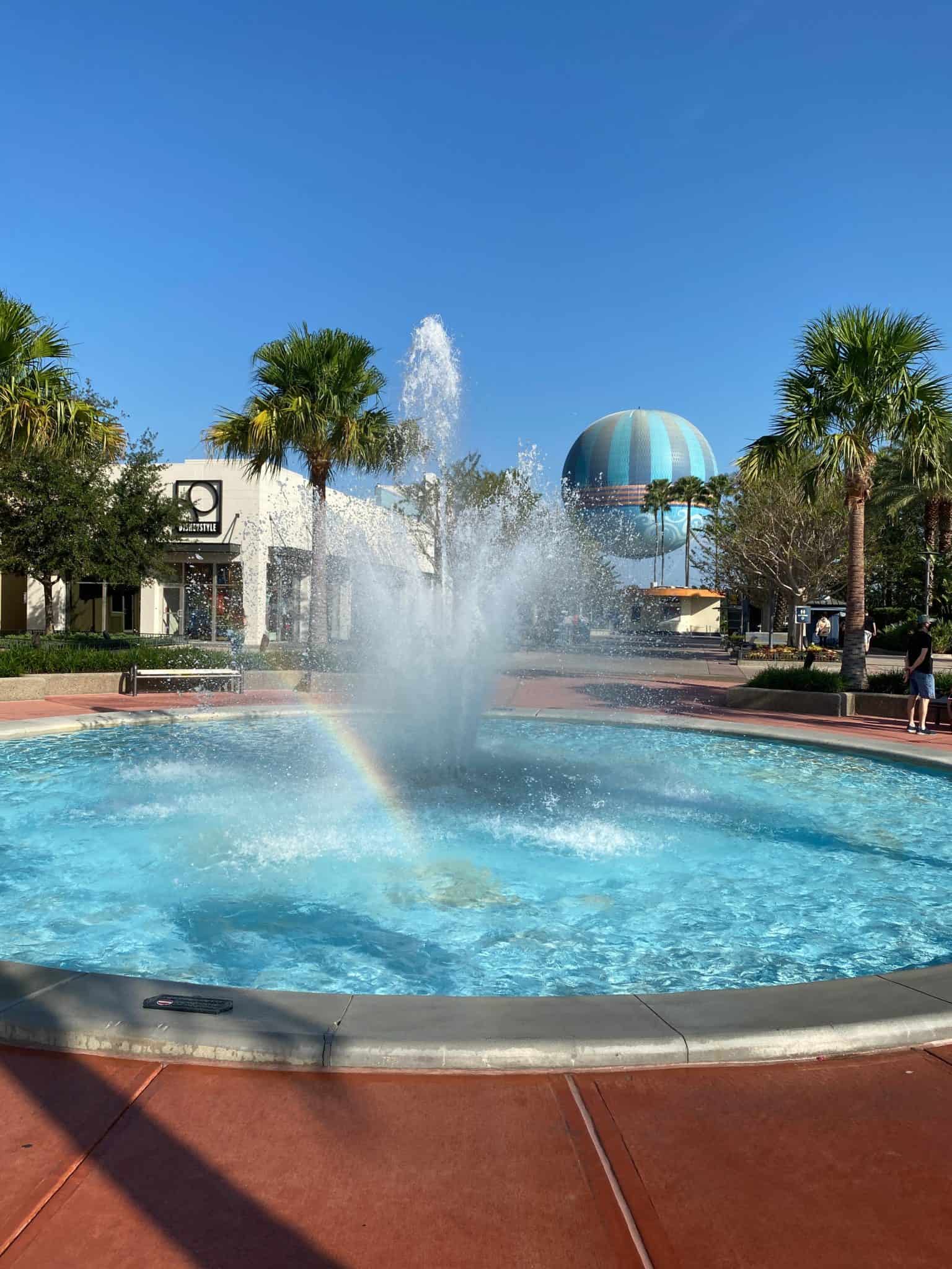 disney springs fountain