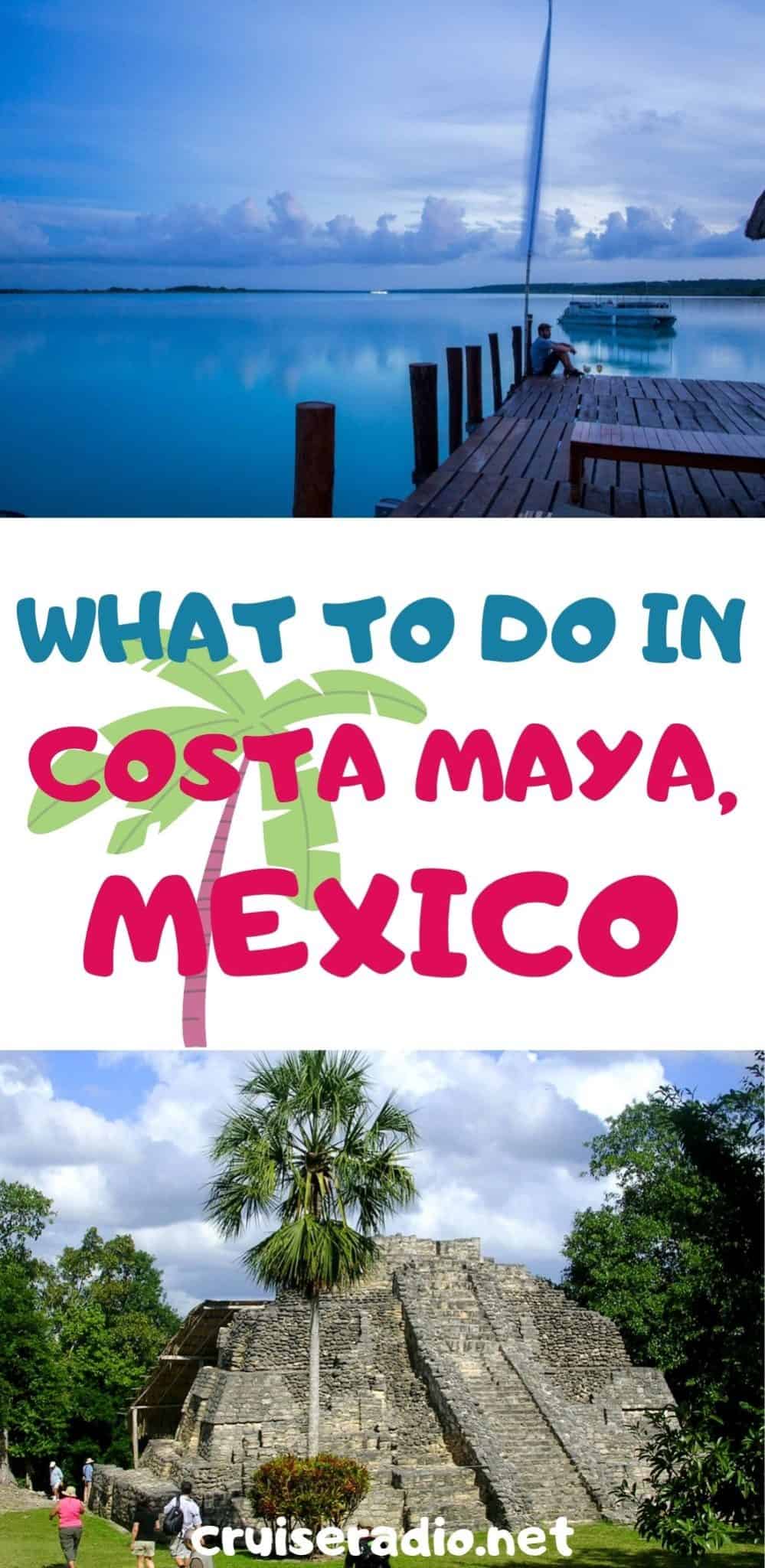 things to do in costa maya mexico pinterest image