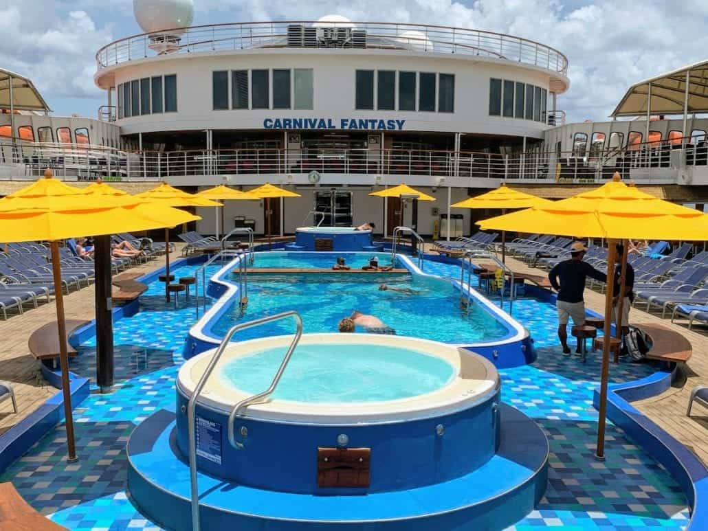 pool area of Carnival Fantasy