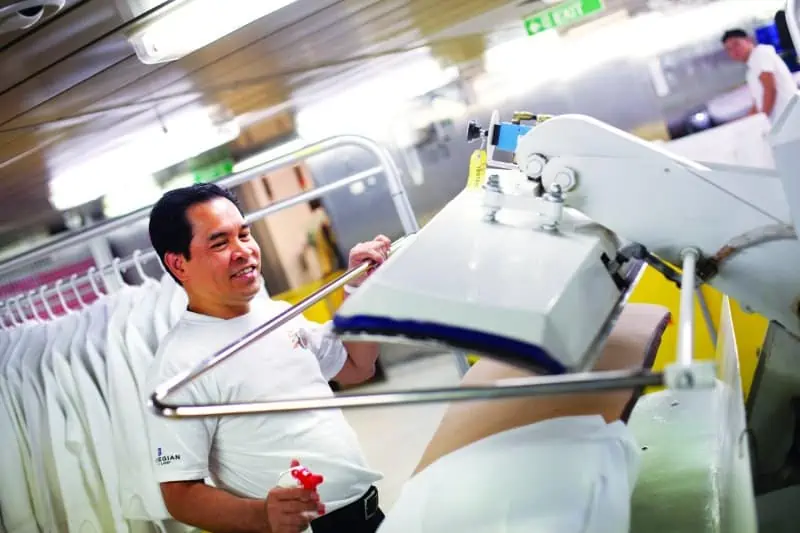 norwegian cruise crew laundry room