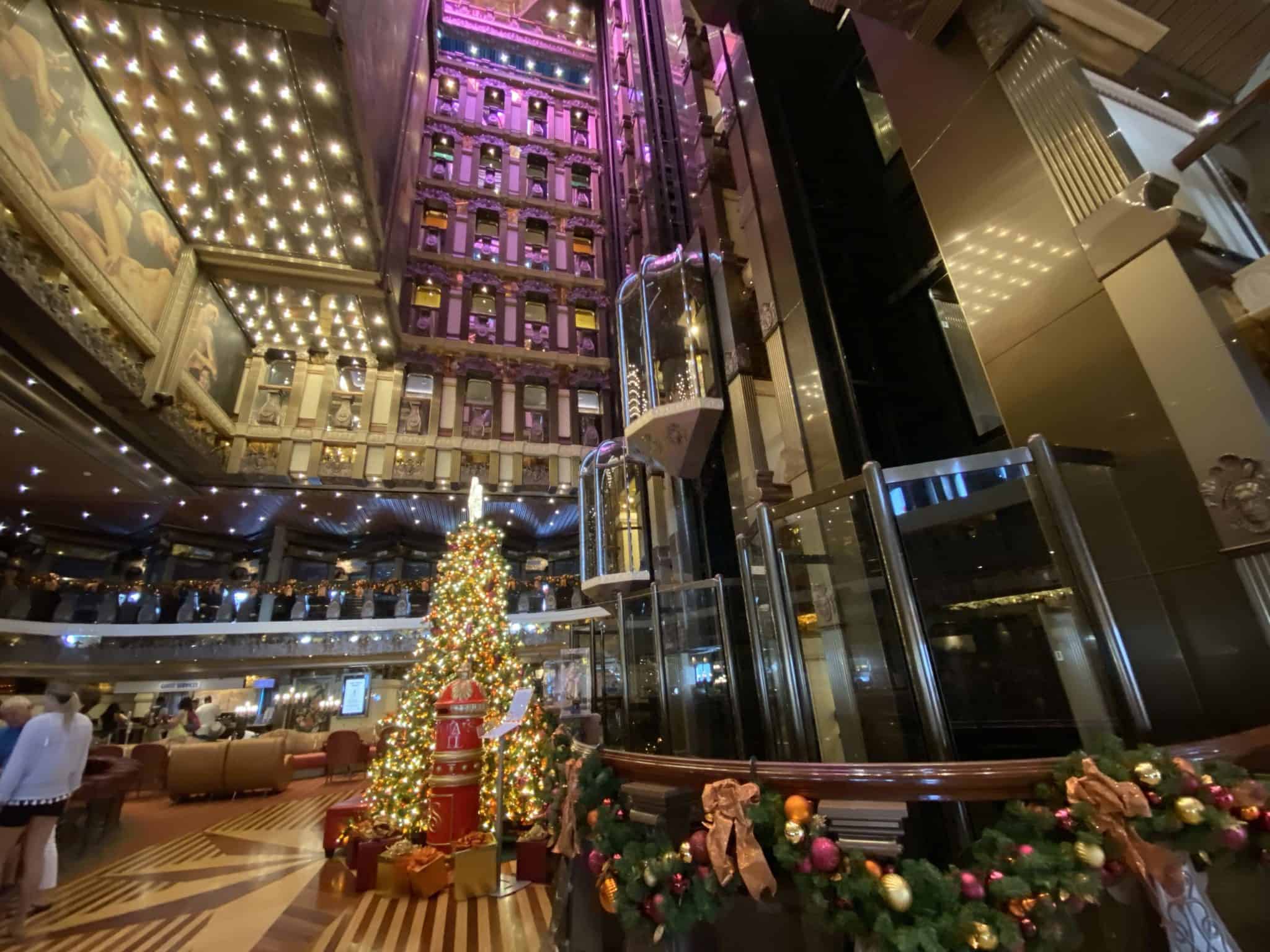 carnival pride atrium christmas