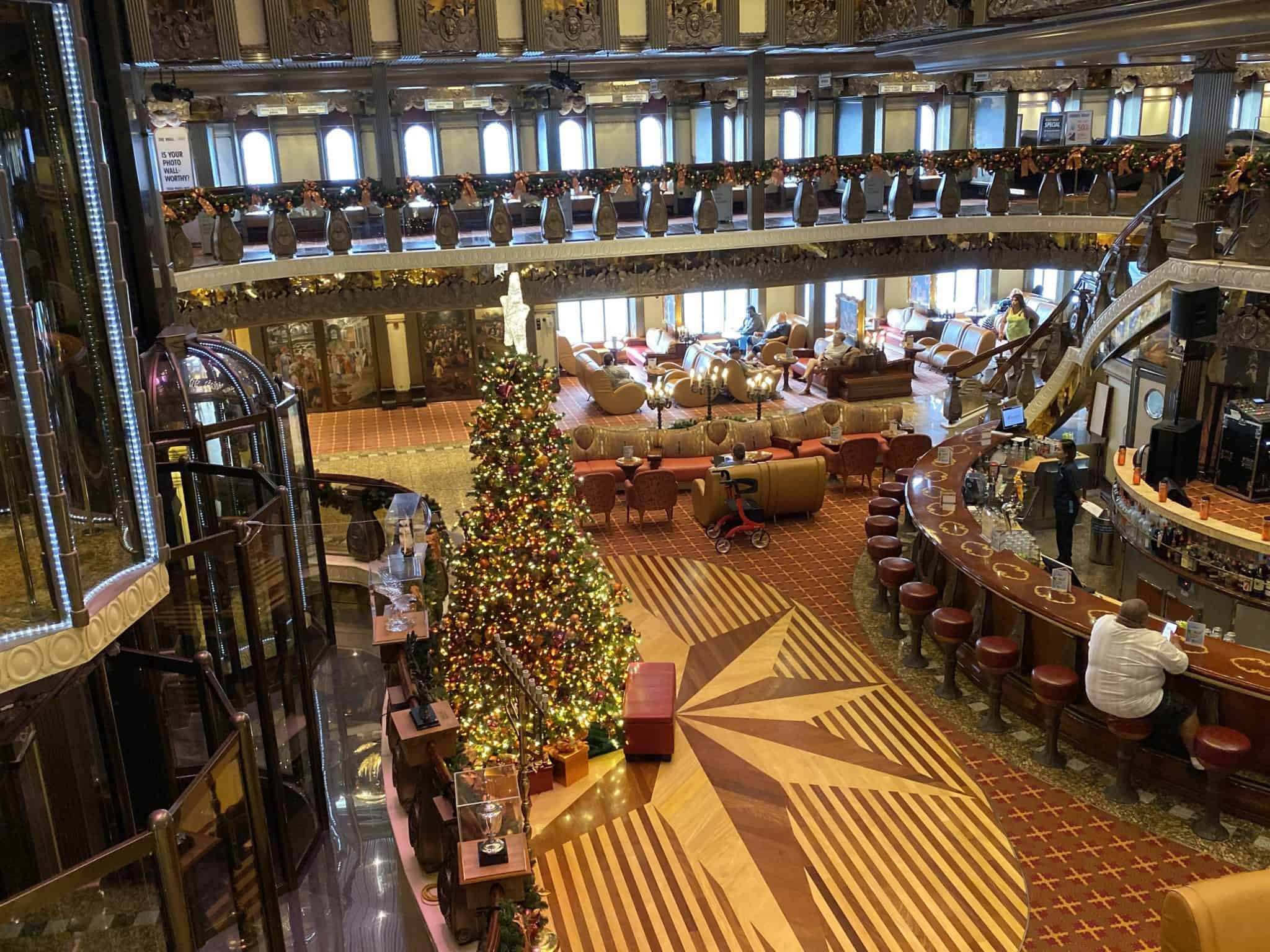 carnival pride christmas atrium