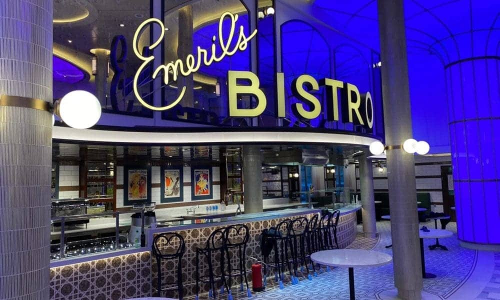 Menu for Emeril’s Restaurant on Carnival’s Mardi Gras