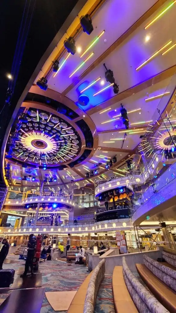 First Look Inside Carnival Cruise Line S Mardi Gras PHOTOS   Mardi Gras Atrium 579x1030 