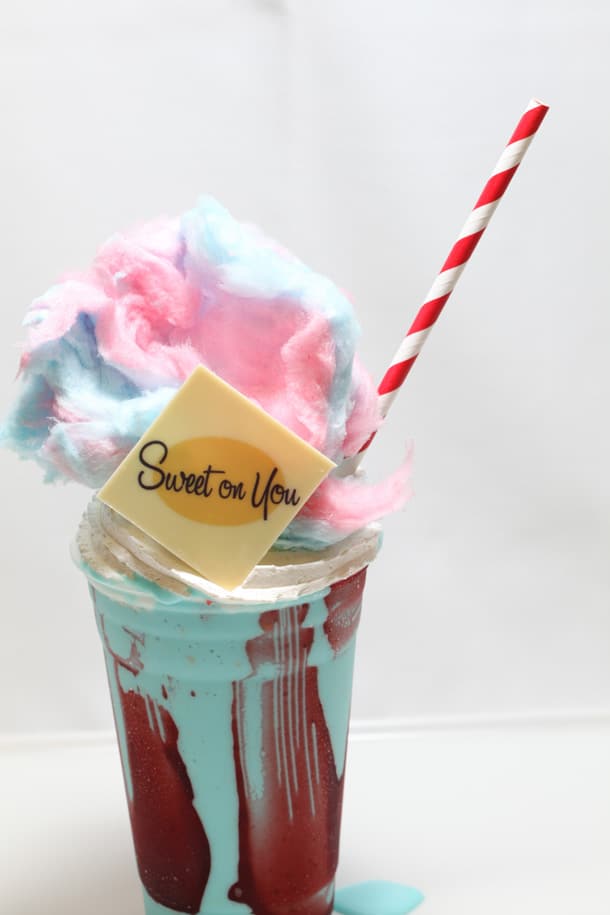 disney cruise sweet on you cotton candy milkshake